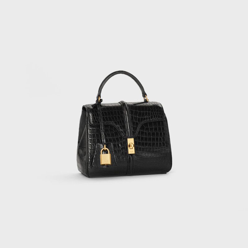 CELINE MINI 16 in porosus crocodile outlook