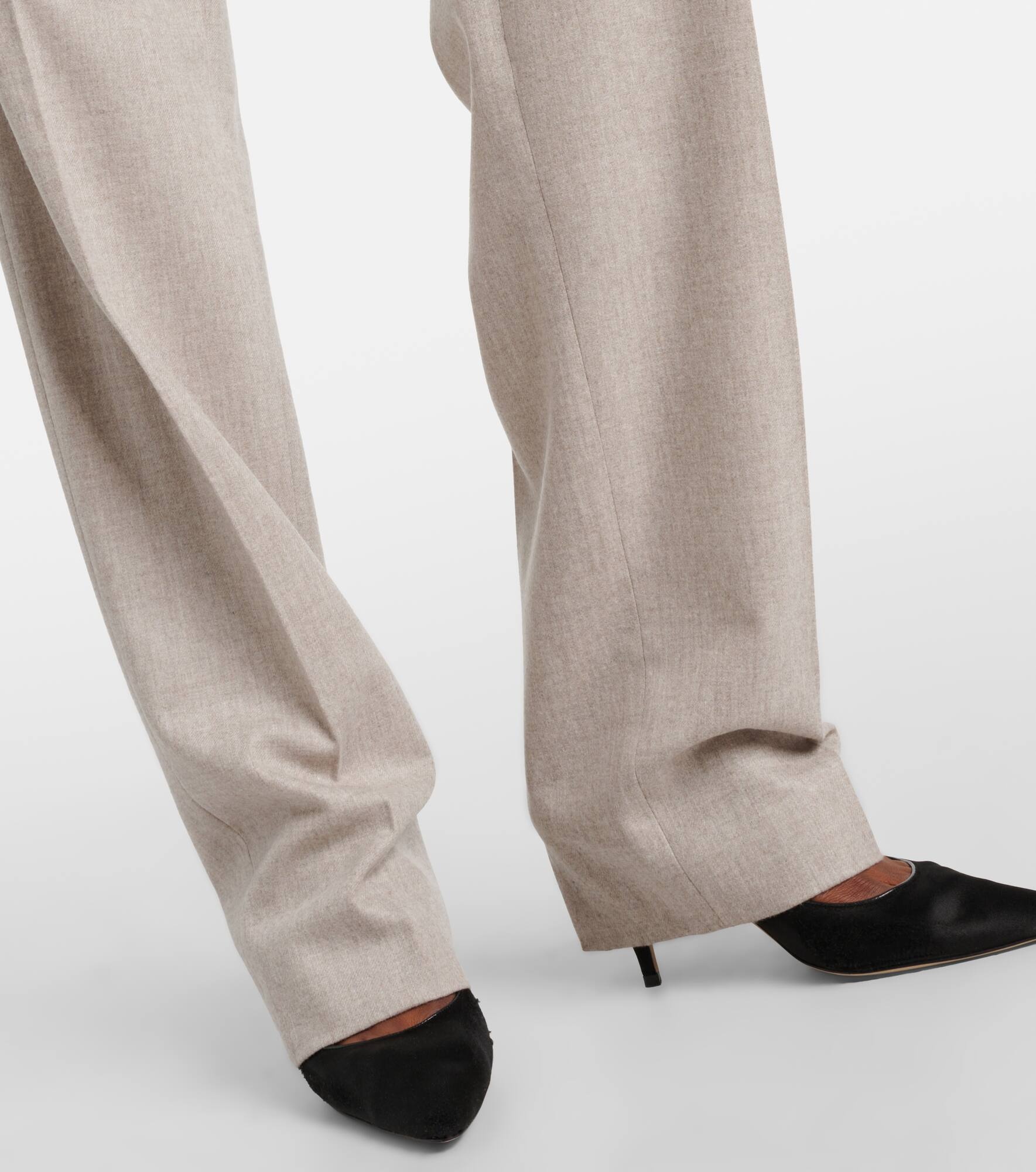 Norbert wool and cashmere straight pants - 6