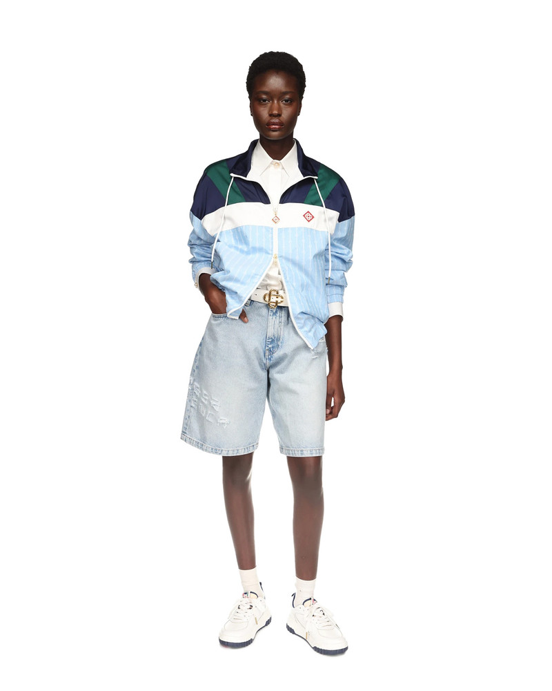 CASABLANCA Pinstripe Nylon Track Jacket | Casablanca Paris outlook