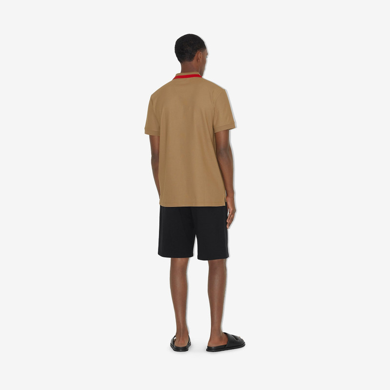 Logo Detail Cotton Piqué Polo Shirt 4