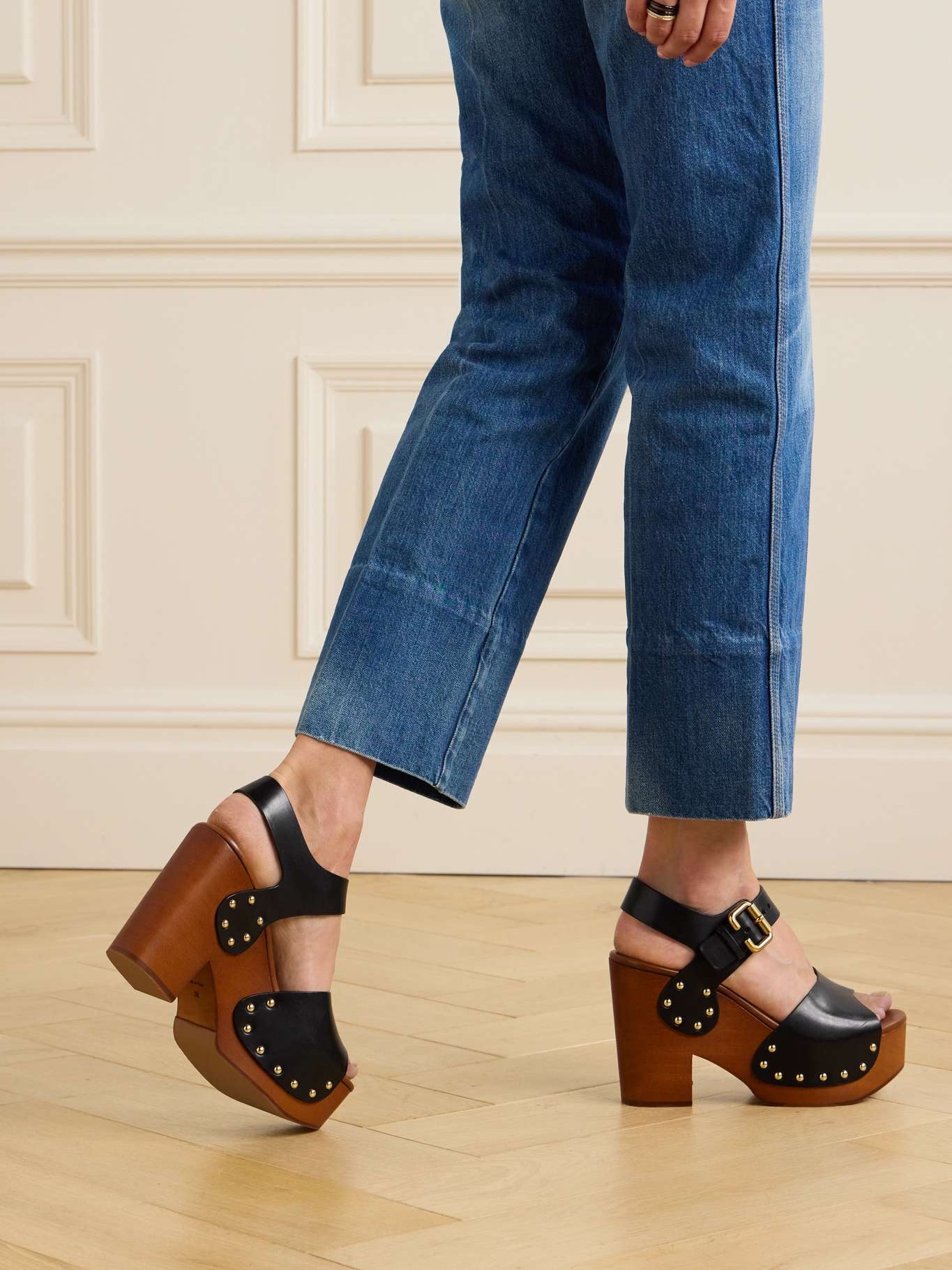 Chloé Jeannette studded leather sandals | netaporter