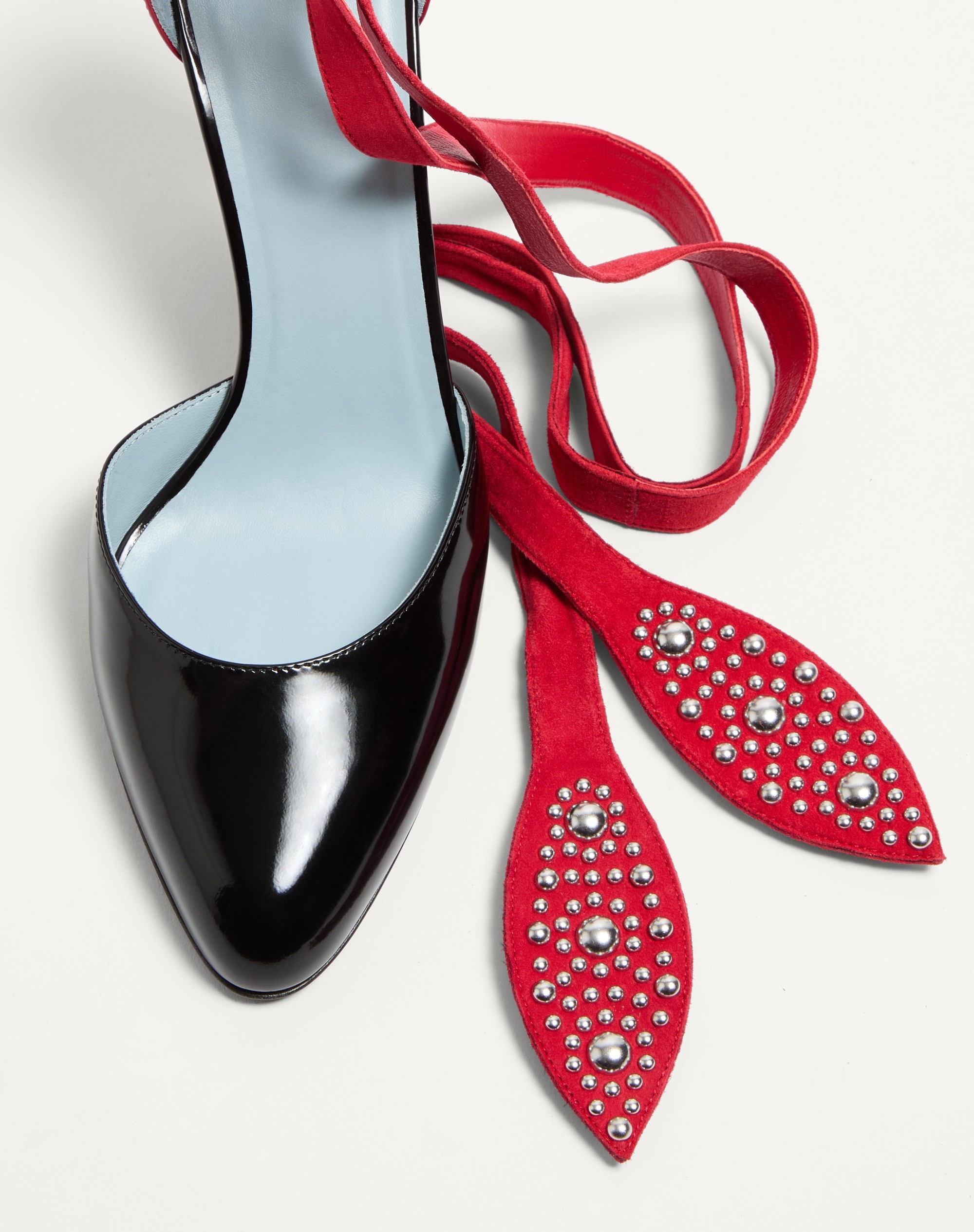 FOLIEFOLIAGE PUMPS IN ABRASIVE CALFSKIN 85MM - 5