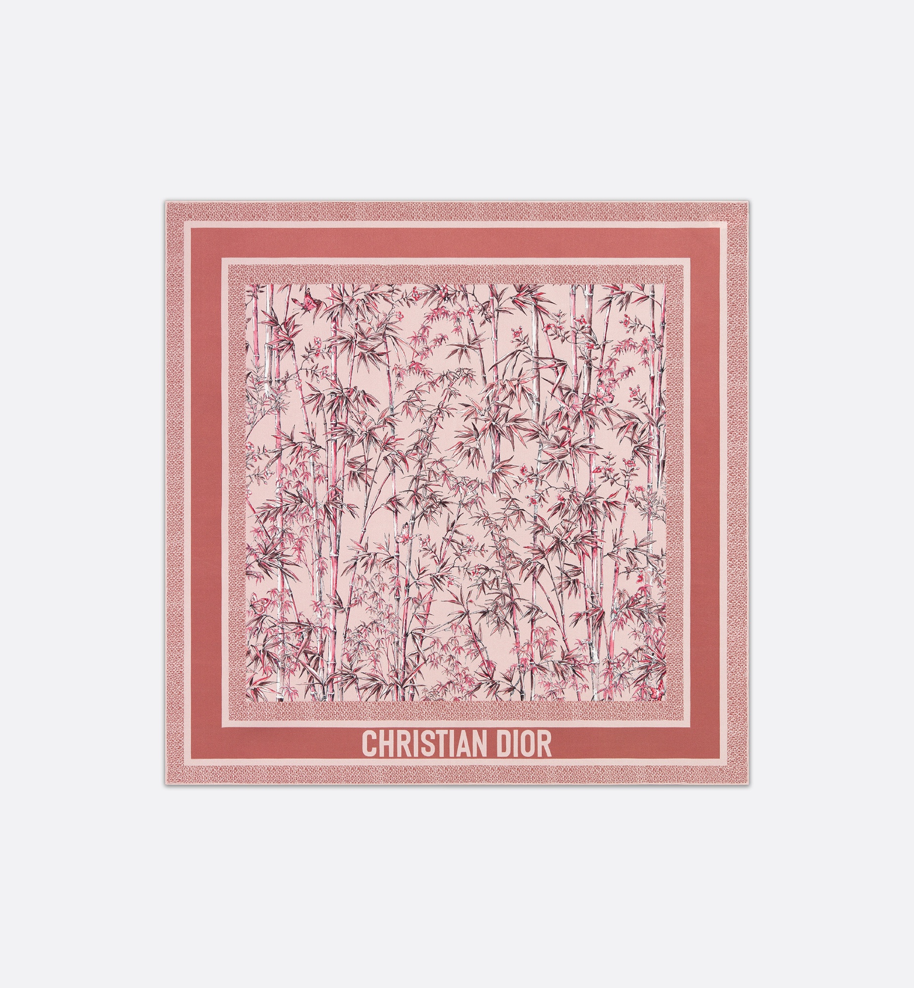 ★大人気★DIOR Toile de Jouy Natura 90 スカーフ 54TJB090I604 Toile de Jouy Natura 90 Square Scarf White and Light Gray