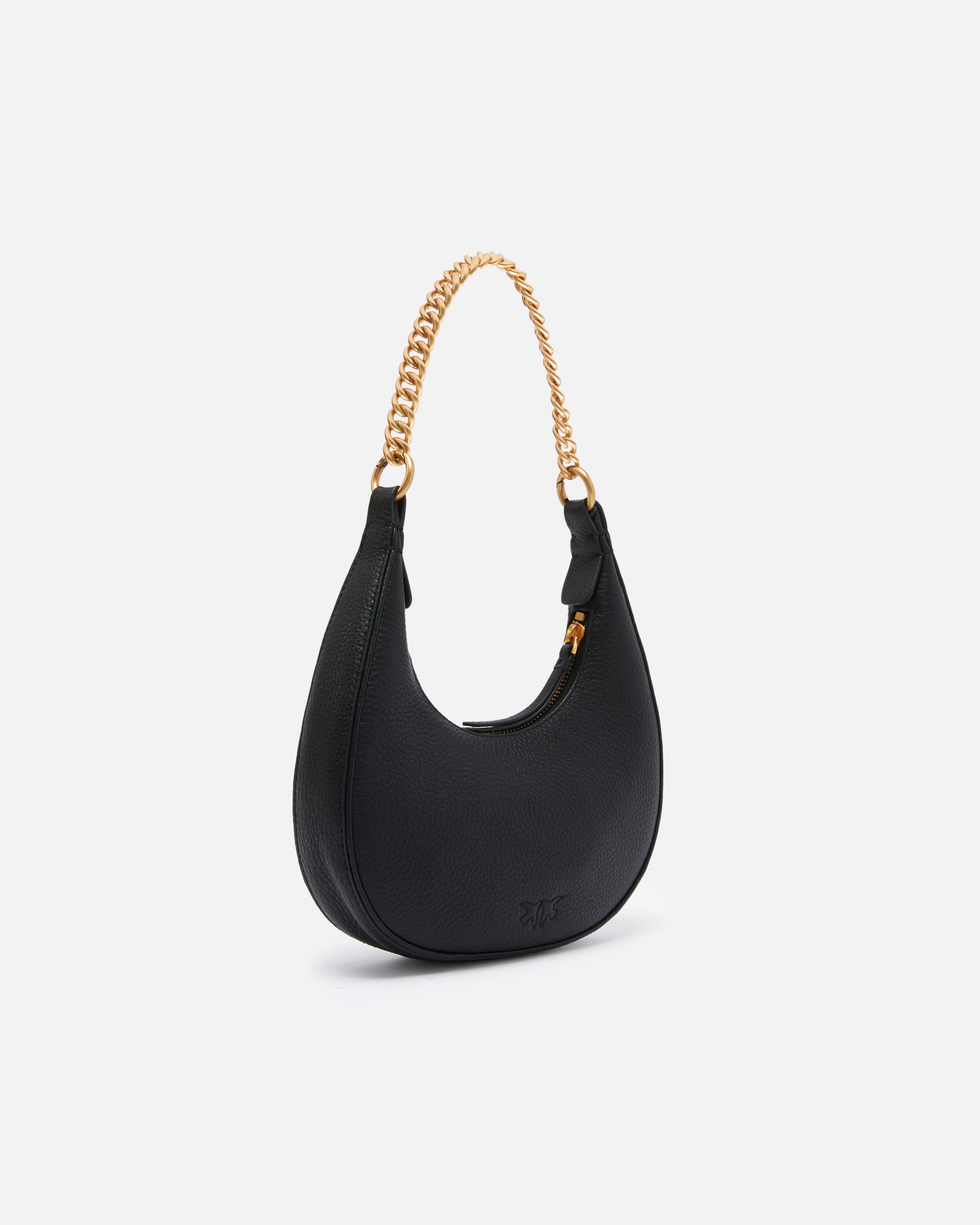 BRIOCHE BAG ROUNDED LEATHER SHOULDER BAG - 2