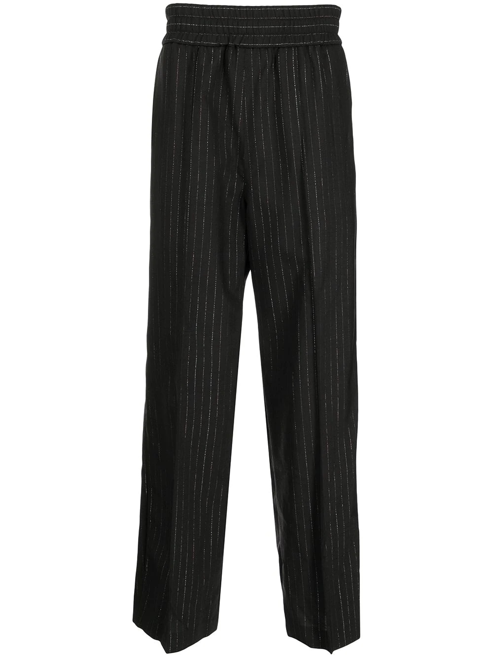 striped straight-leg trousers - 1