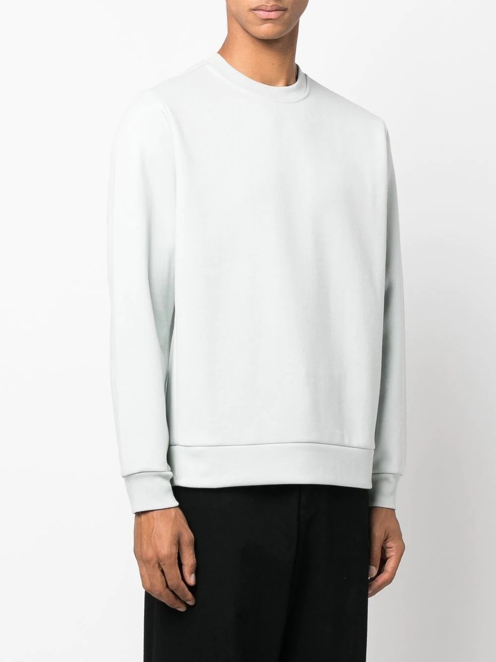 crew-neck knitted sweatshirt - 3