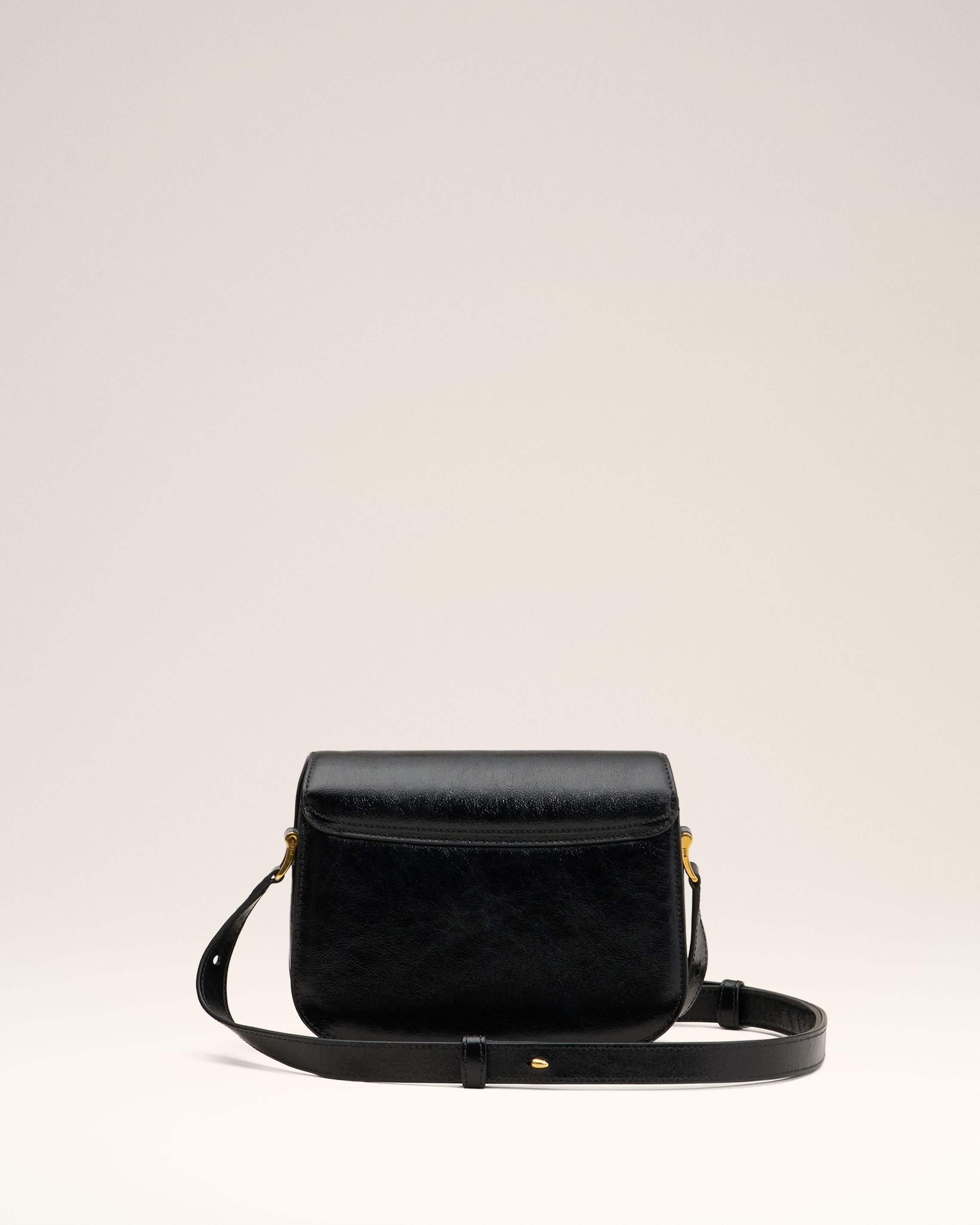 AMI Paris BLACK LEATHER PARIS PARIS BAG | REVERSIBLE