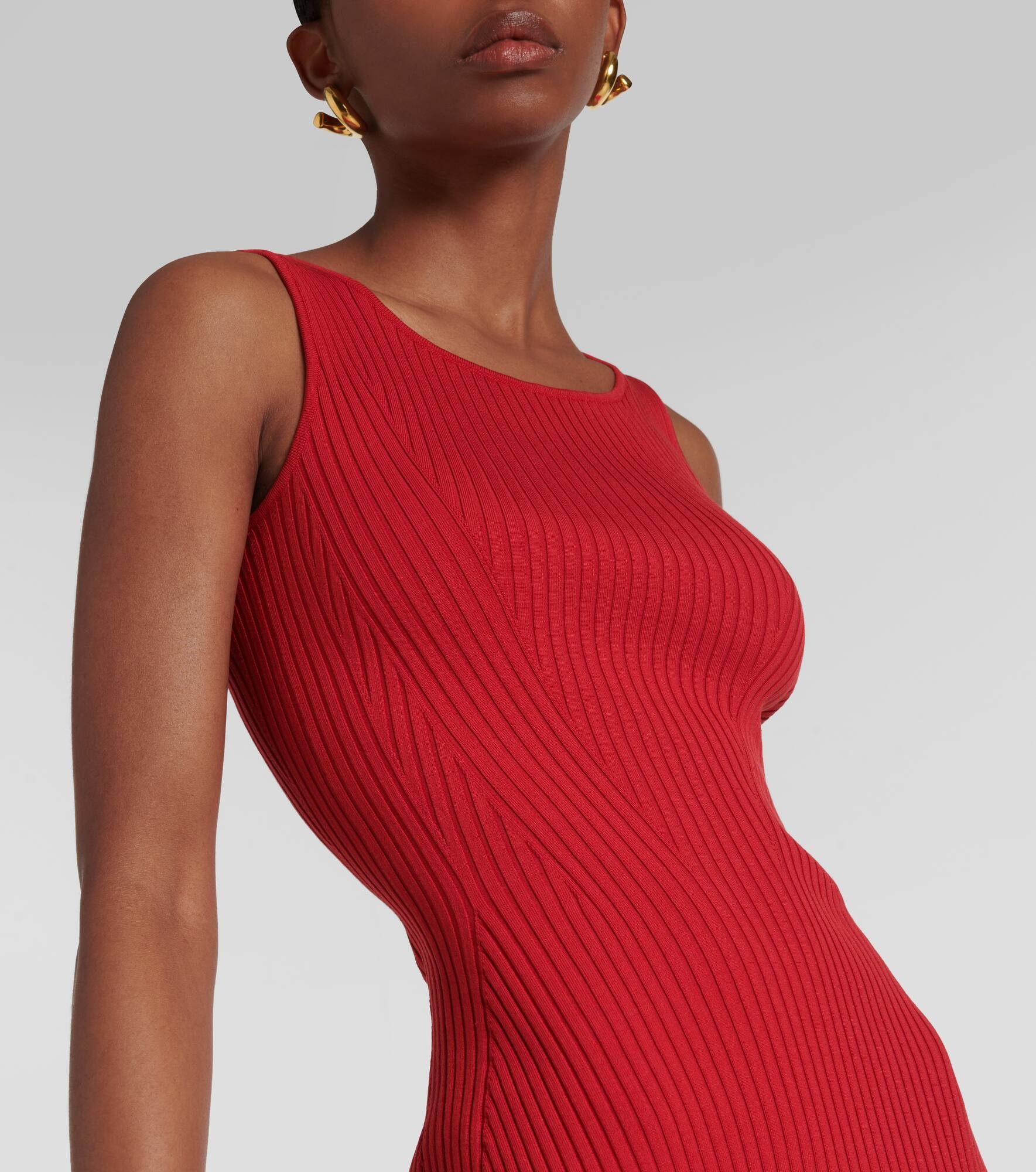 Davian silk-blend maxi dress - 4