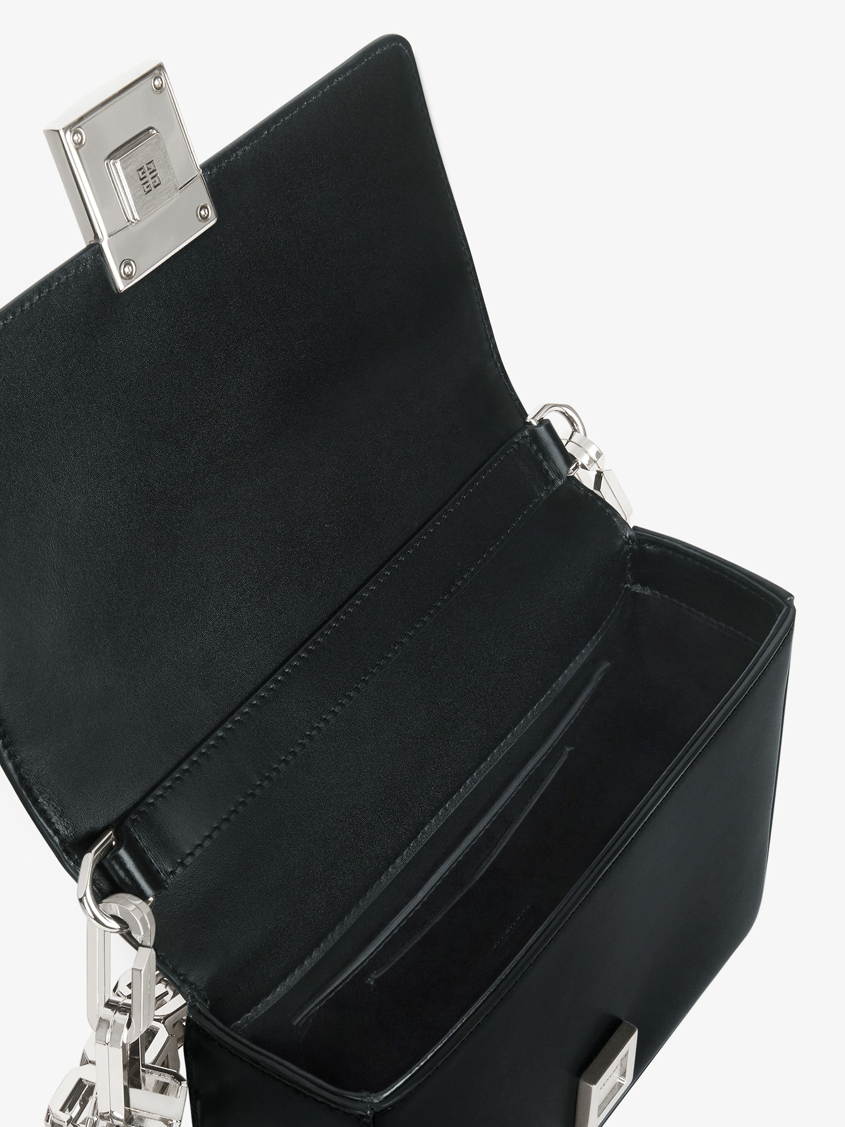 MEDIUM 4G BAG IN BOX LEATHER WITH CHAIN - 5