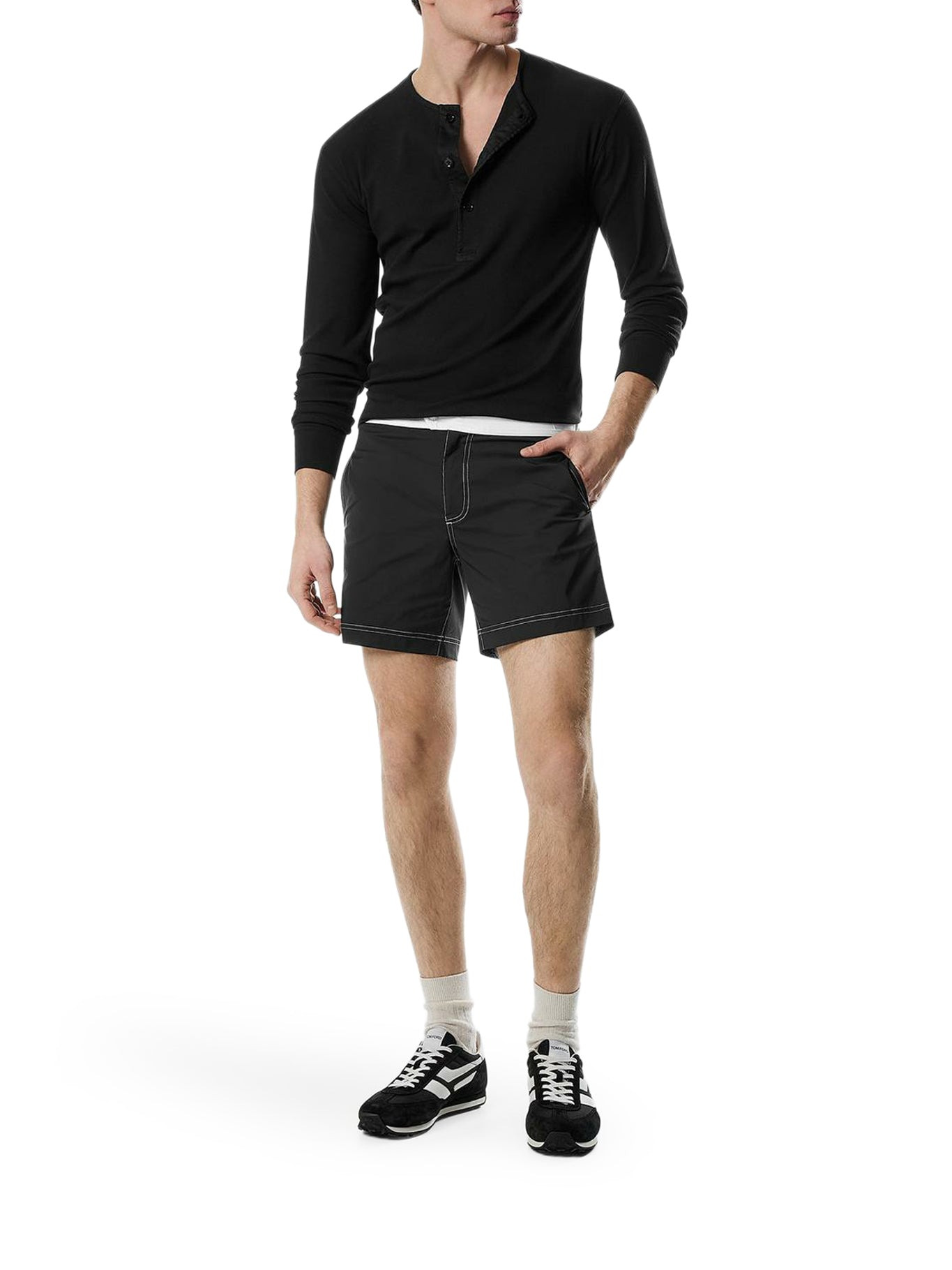 HENLEY COTTON T-SHIRT - 1