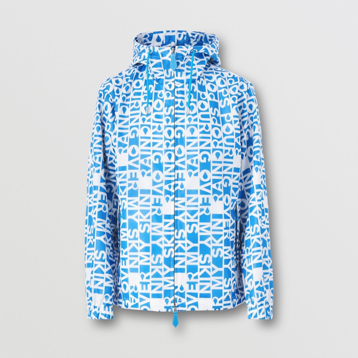 Slogan Print Nylon Hooded Jacket – Exclusive Capsule Collection - 1