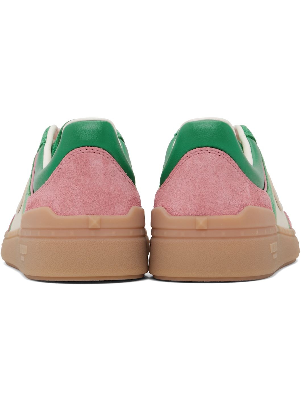 Green & Pink Upvillage Crosta Sneakers - 2