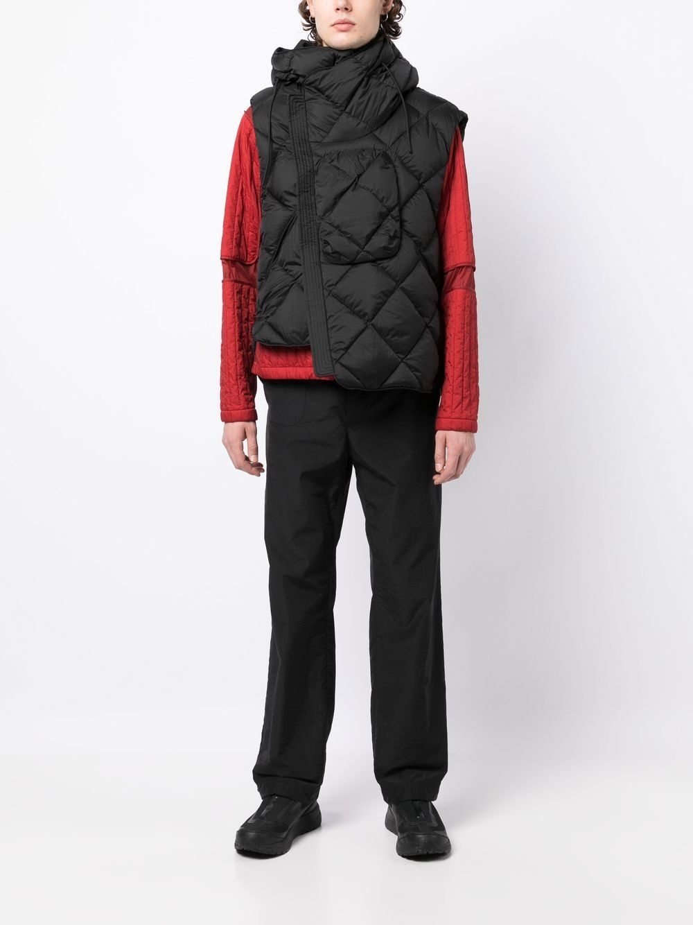 padded quilted gilet - 2
