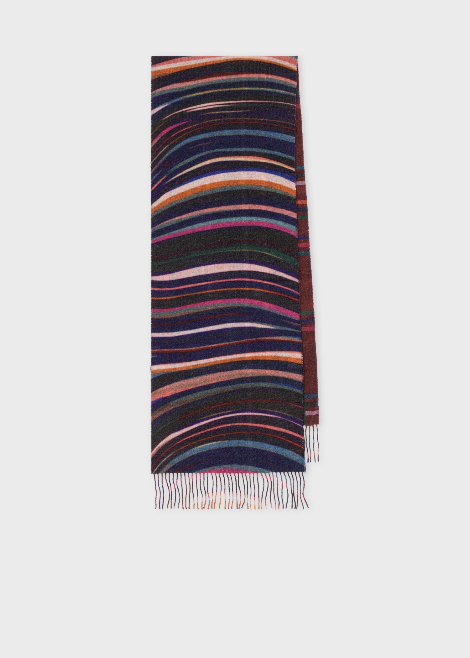 Women's Multi Colour Cashmere-Blend 'Swirl' Check Scarf - 1