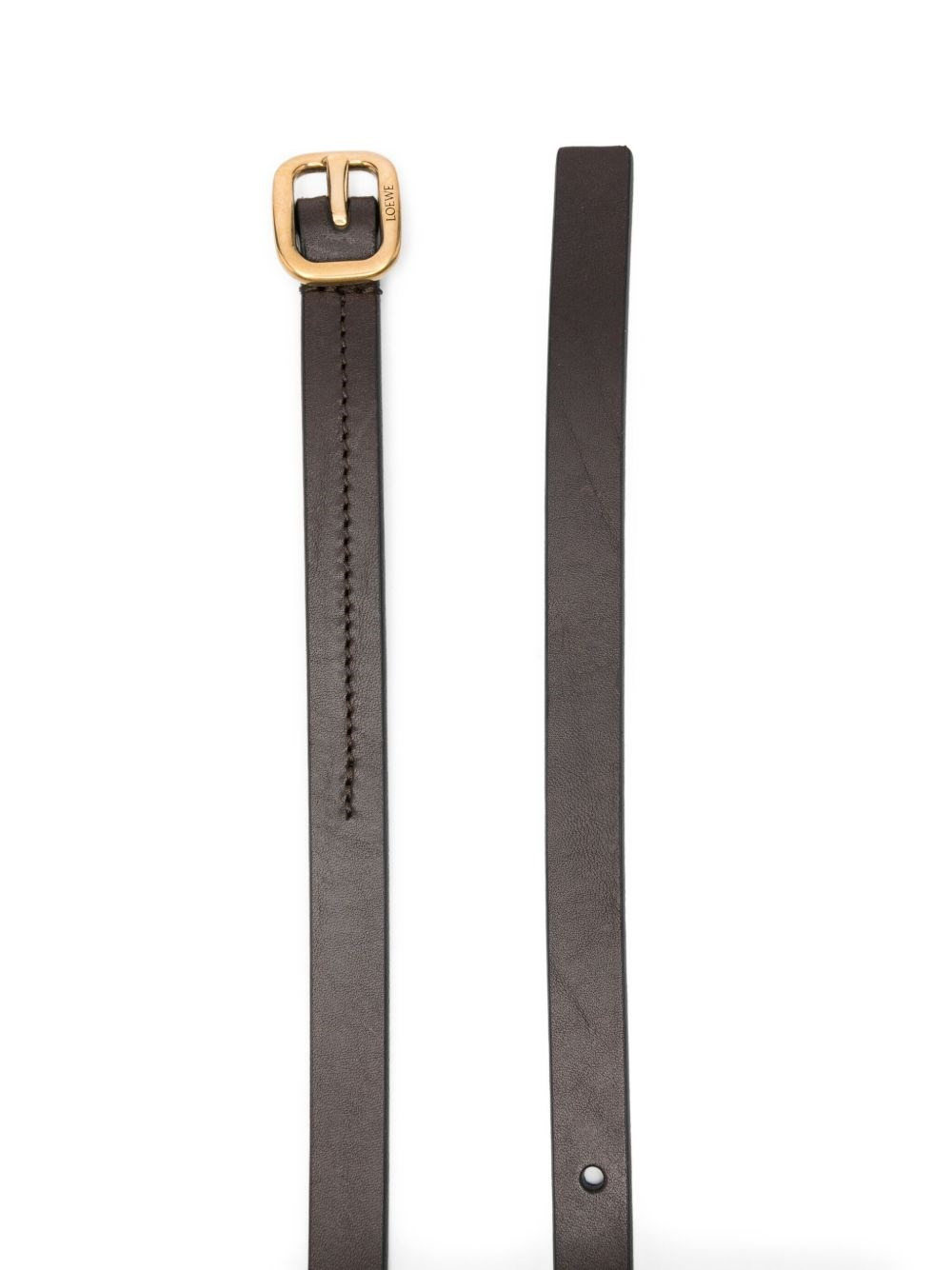Rounded Soft leather belt - 3