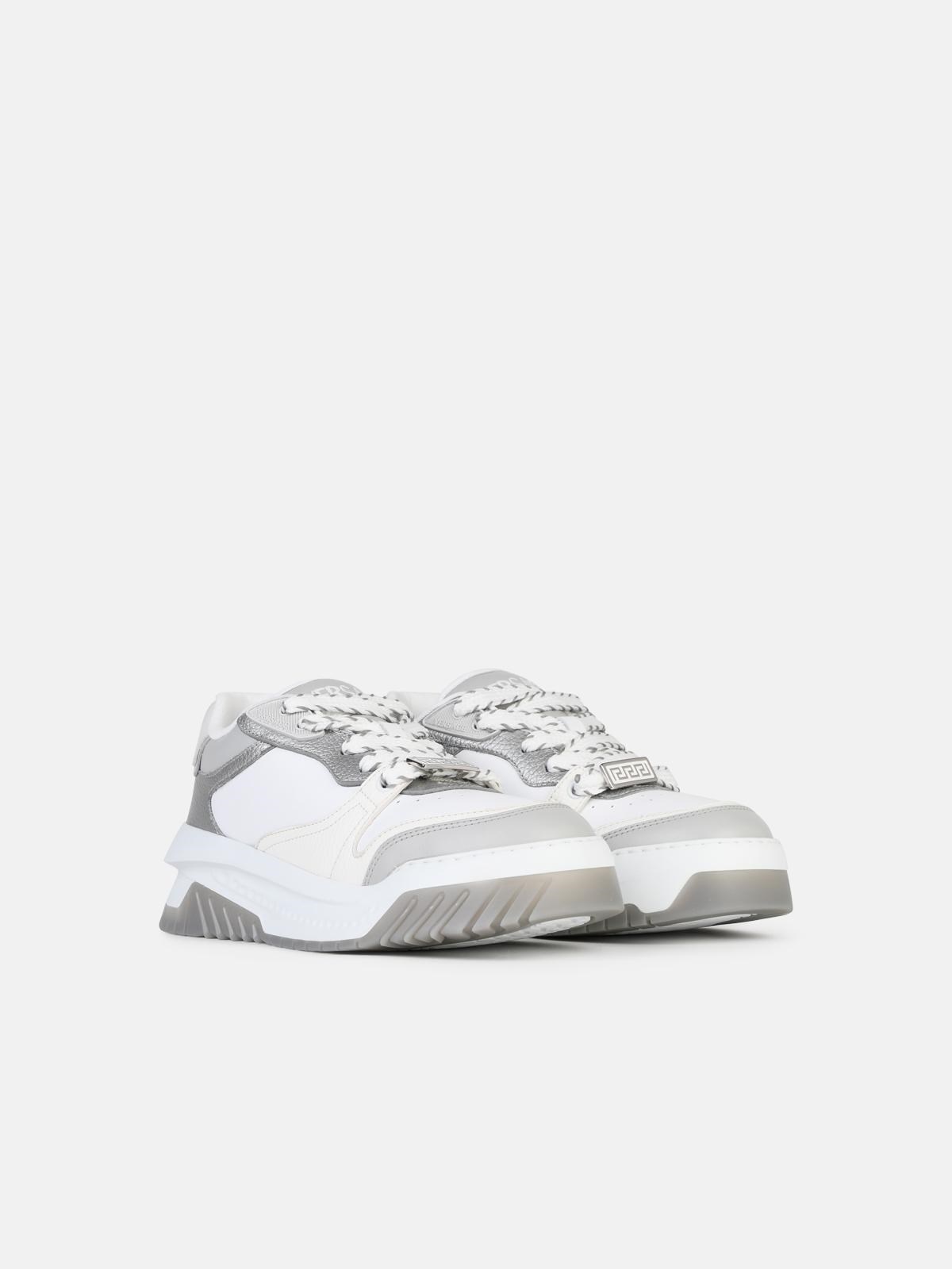 'ODISSERA' WHITE LEATHER SNEAKERS - 2