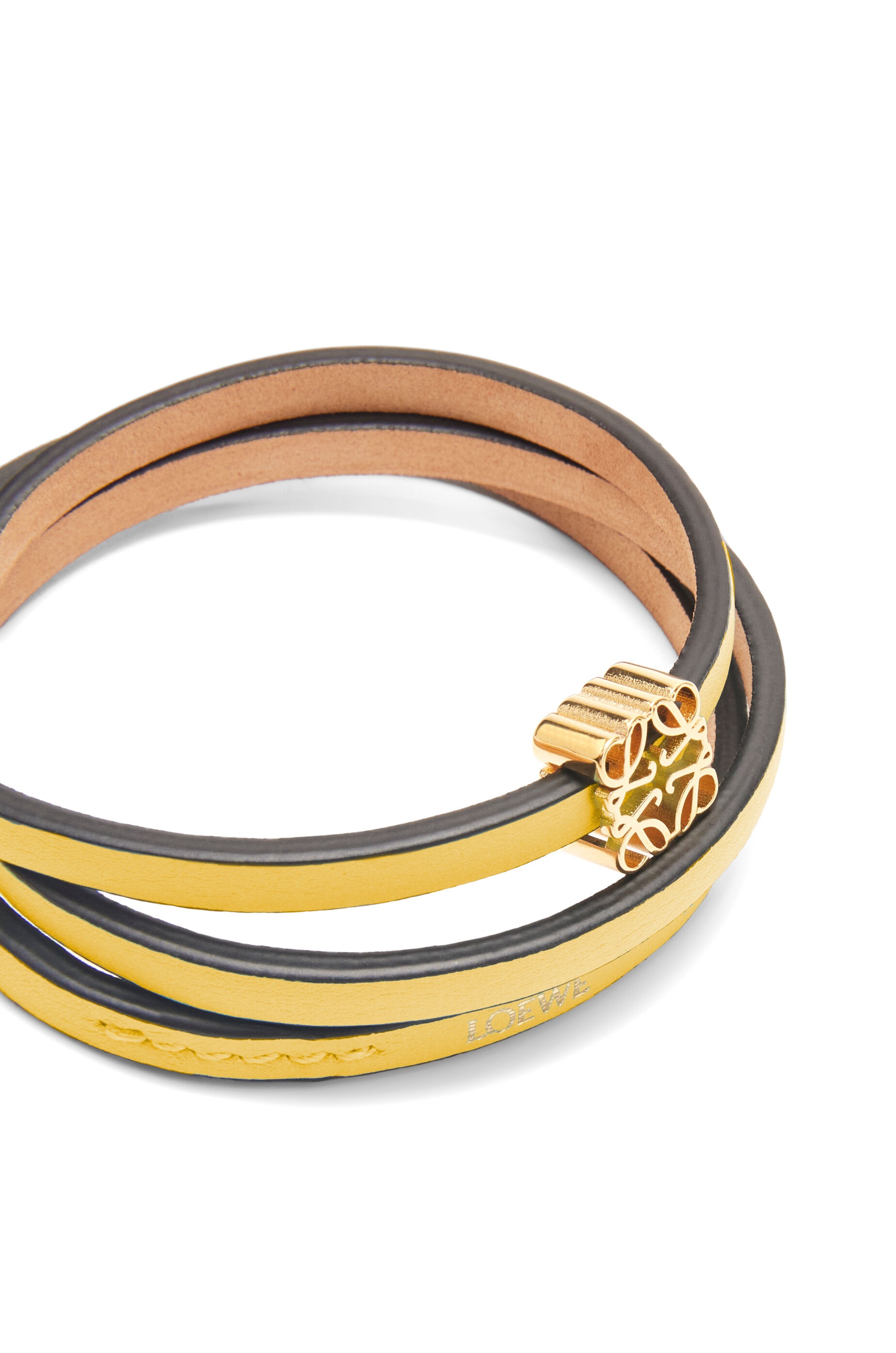 Twist bangle in calfskin - 3