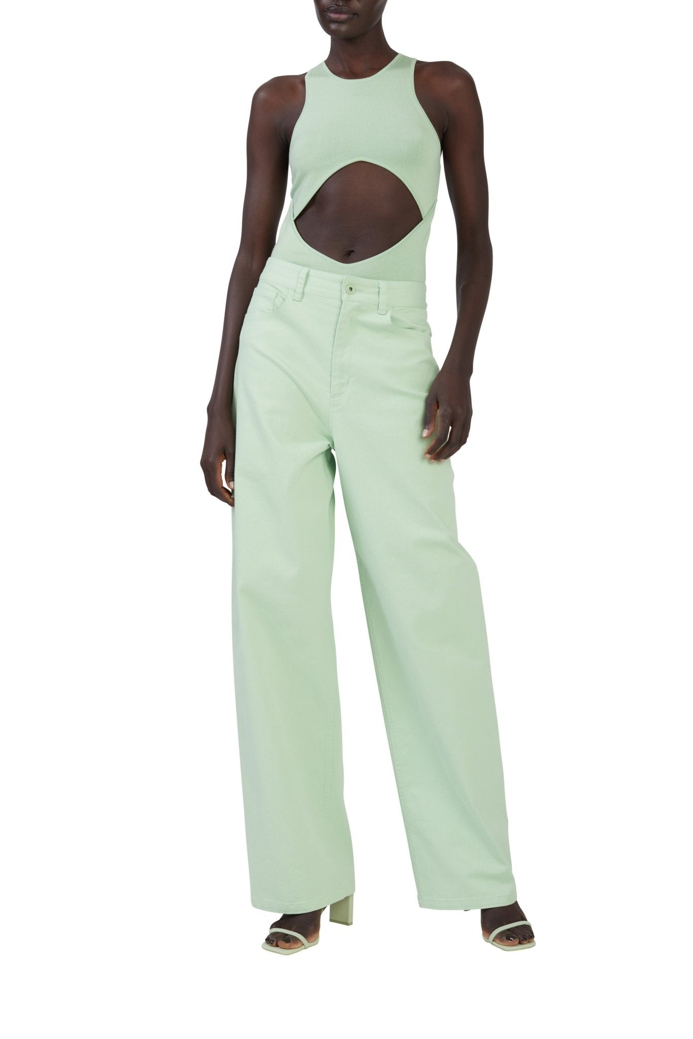 Cashmere Silk Cut Out Tank - 3