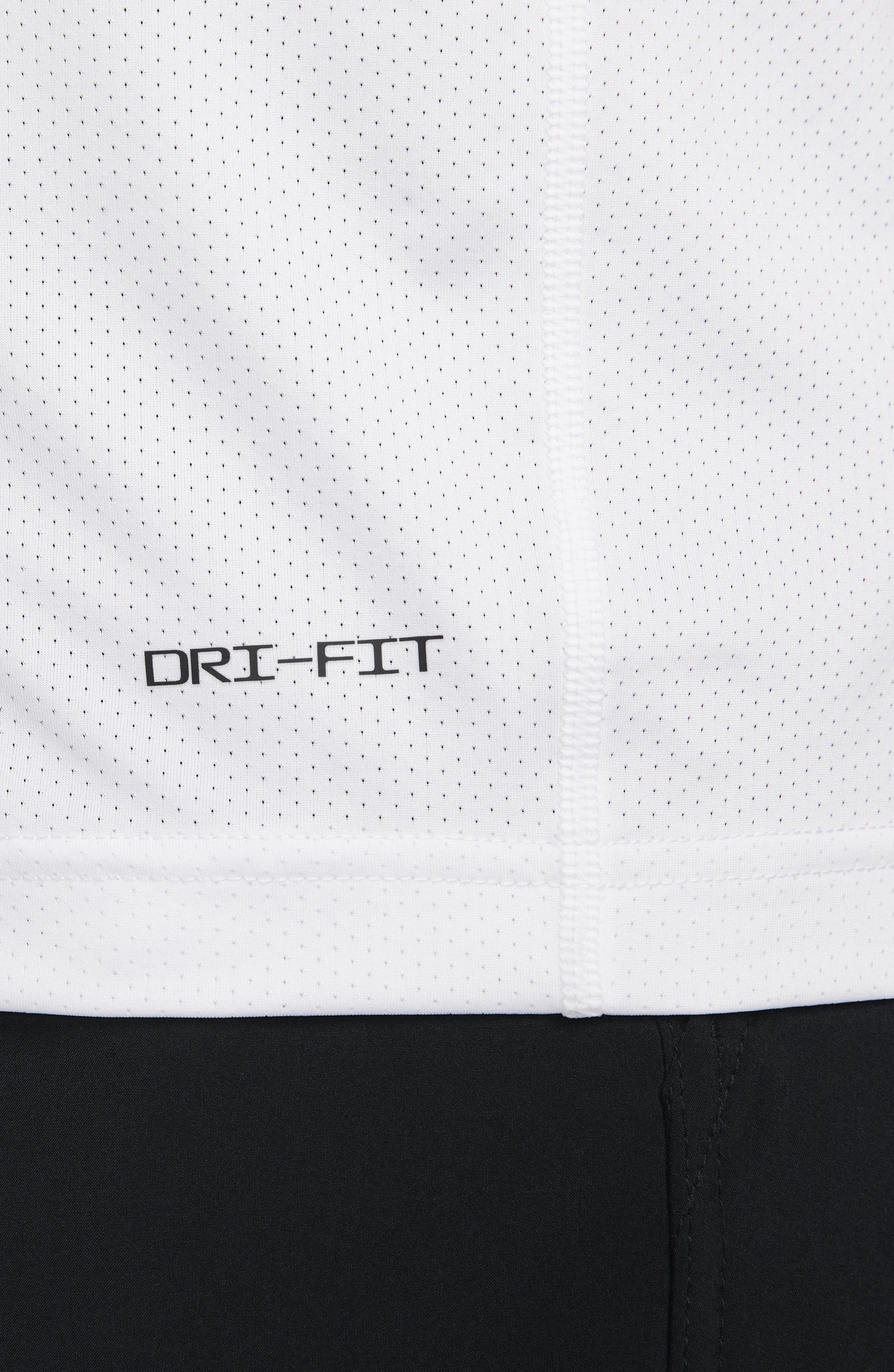 Nike Dri-FIT Ready Training T-Shirt in White/Black at Nordstrom - 5