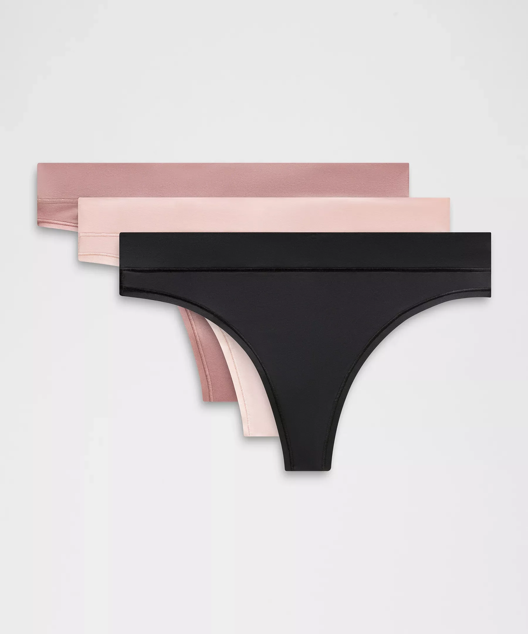 UnderEase Mid-Rise Thong Underwear *3 Pack - 1