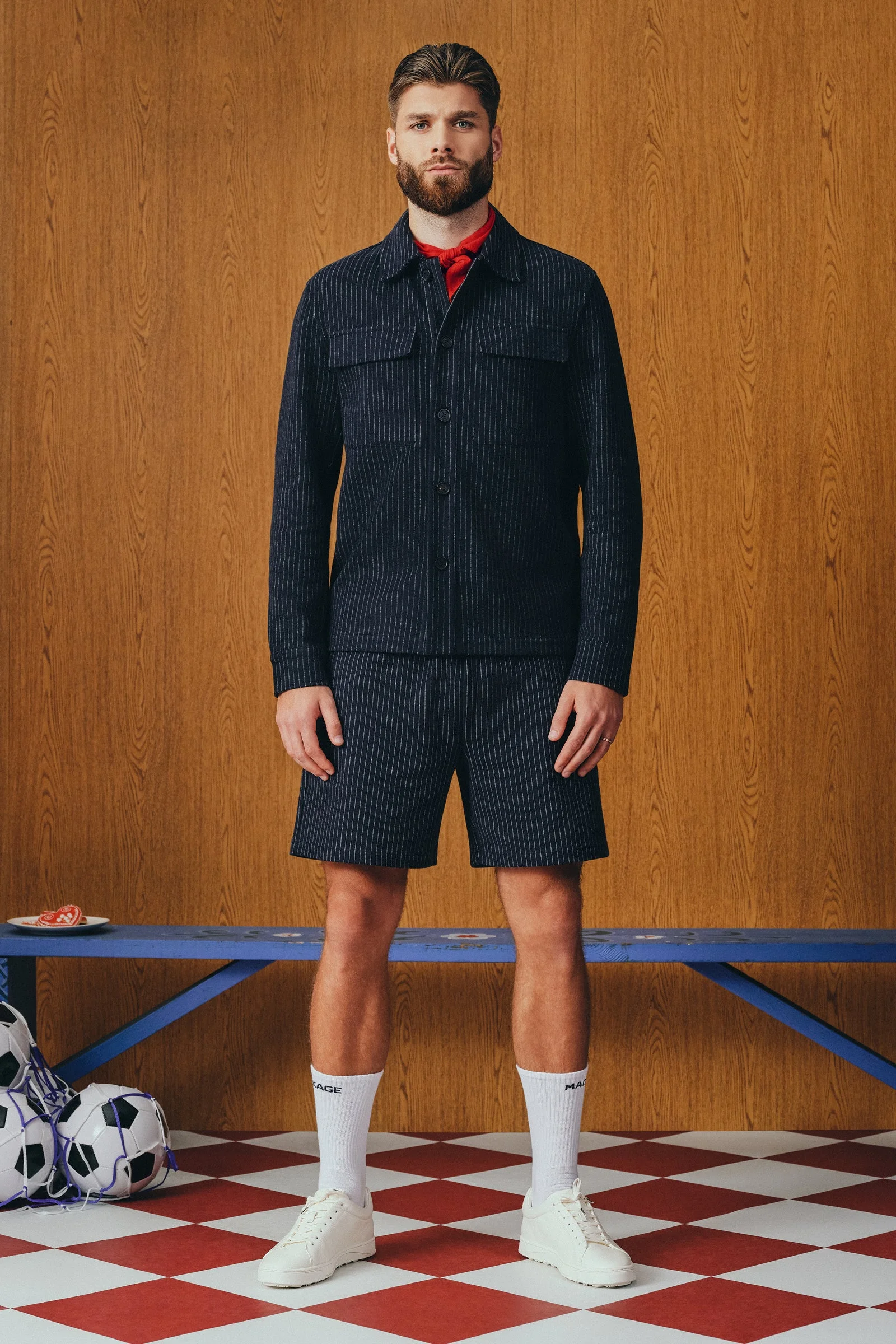 PORTER-K Brushed Knit Shirt Jacket - 1