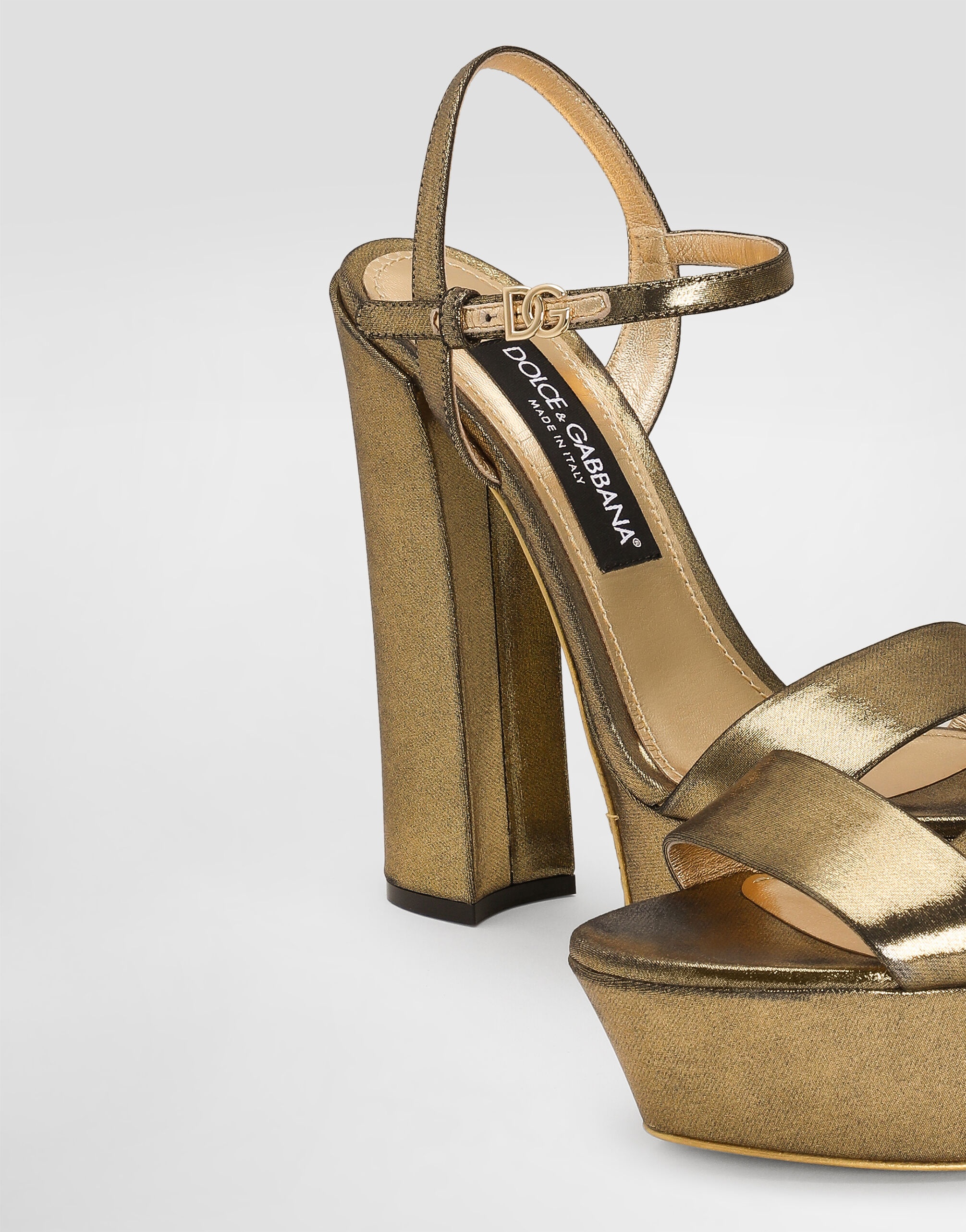 Foiled organzine sandals - 4