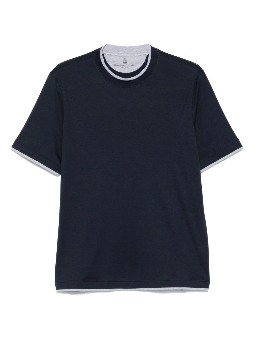 silk-blend T-shirt - 1