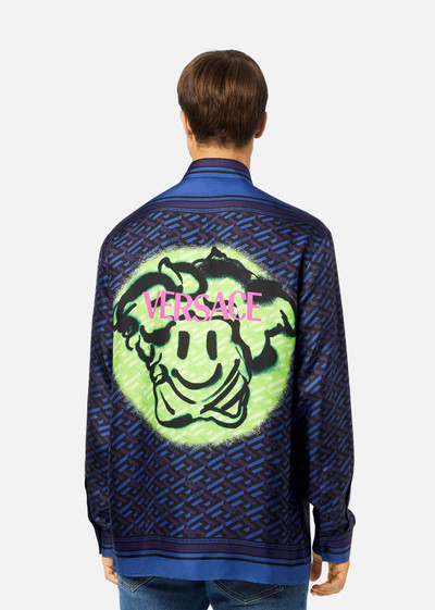 VERSACE Medusa Tag Silk Shirt in Heritage Fit outlook