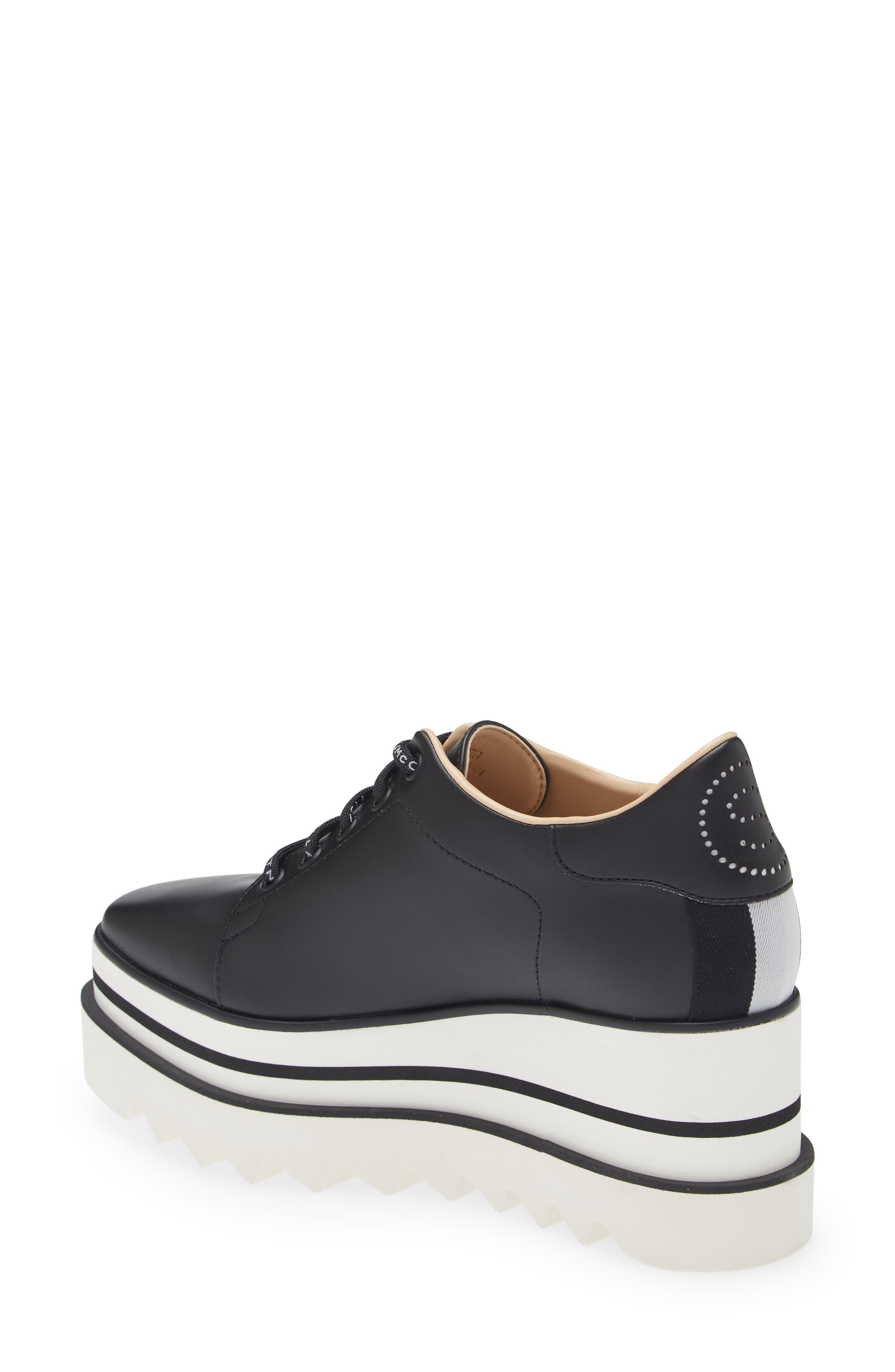 Stella McCartney Sneak-Elyse Platform Sneaker in 1065 Black/White at Nordstrom - 2