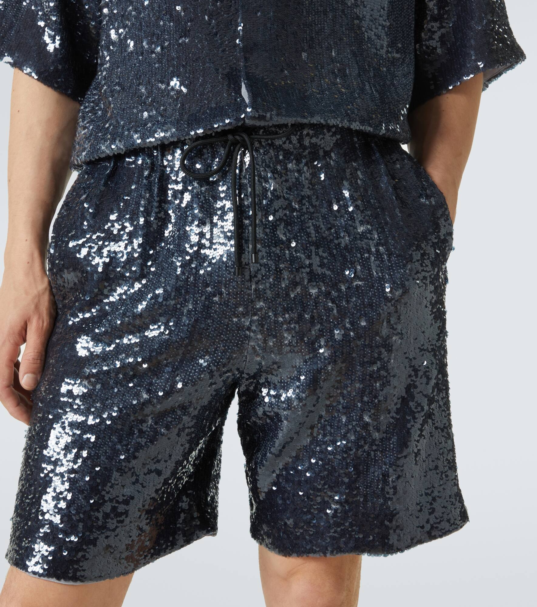 Sequined Bermuda shorts - 5