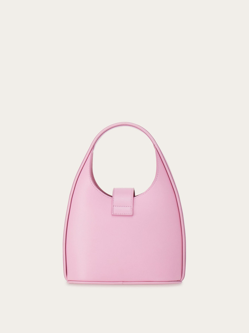 Mini Hobo bag with Gancini buckle 5