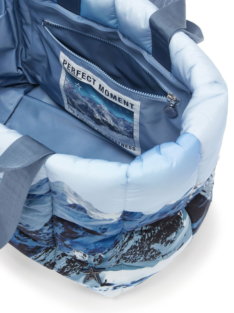 mountain-print tote bag 3