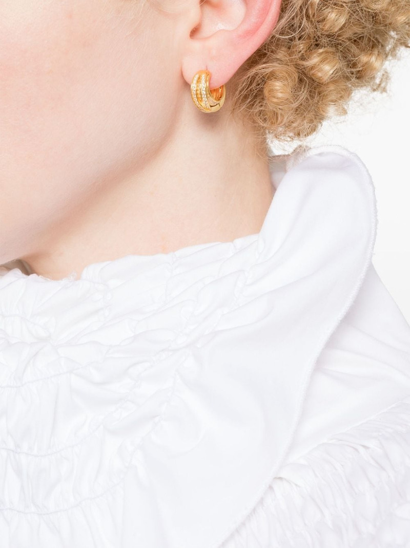 TOM WOOD Orb huggie earrings outlook
