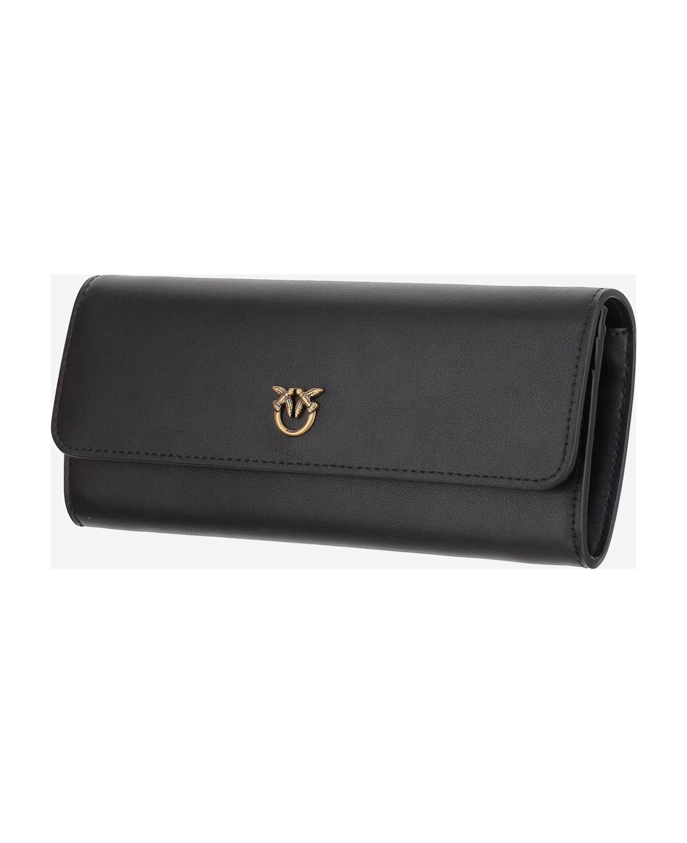 Black Leather Crossbody Bag - 3