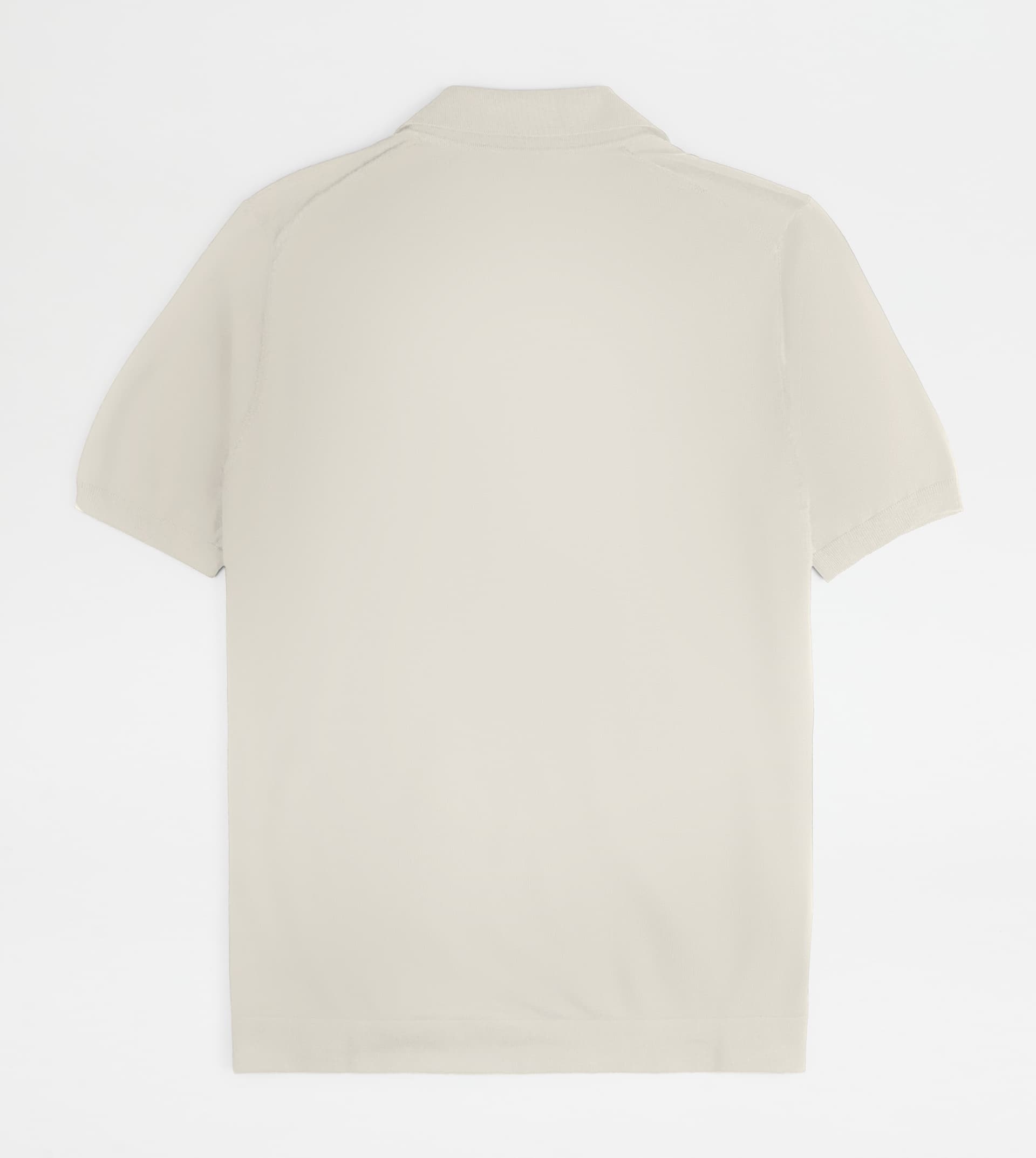 POLO SHIRT IN WOOL KNIT - GREY - 2