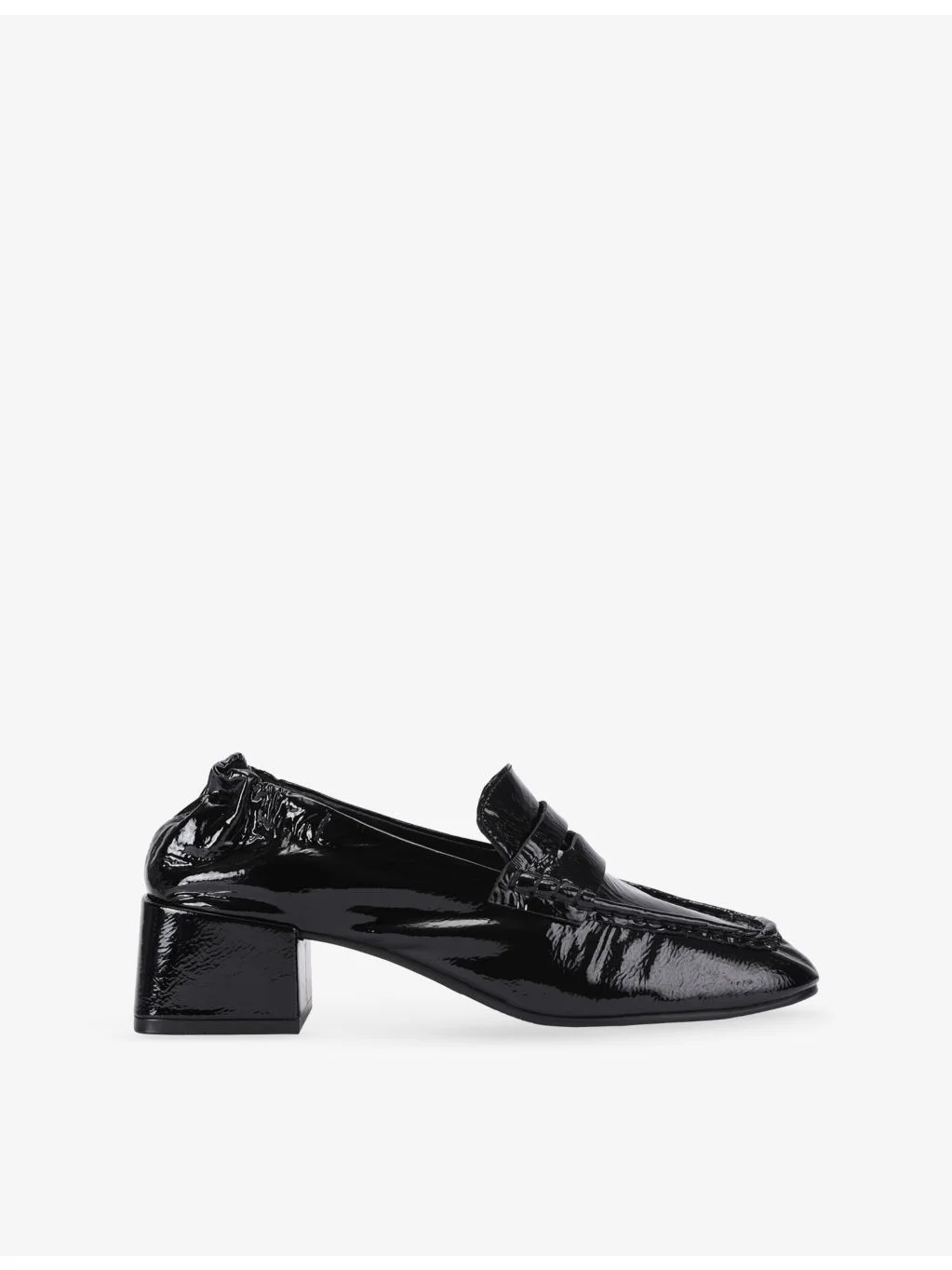 Estee Heeled Patent-Leather Loafers - 1