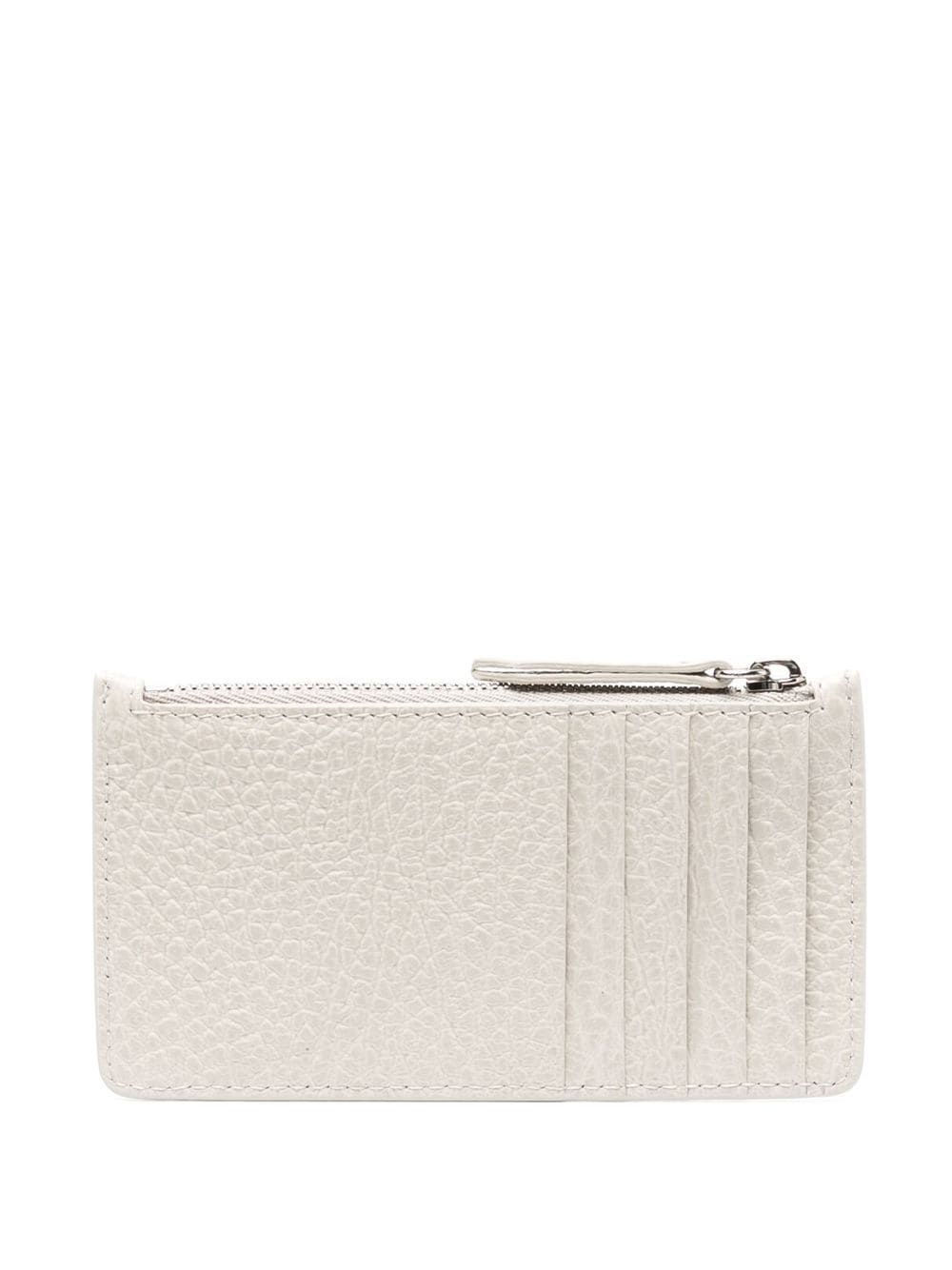 four-stitch logo zip-up wallet - 2