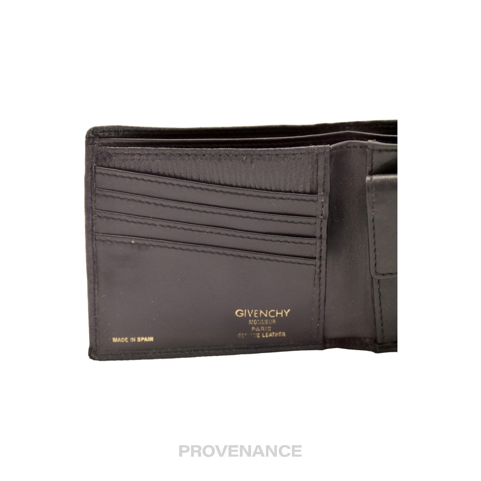 Givenchy Bifold Wallet - Black Leather - 3
