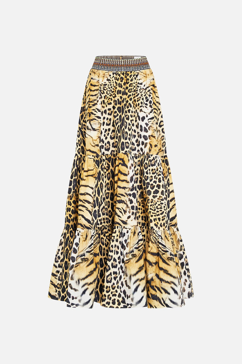 HIGH WAISTED TIERED SKIRT 1