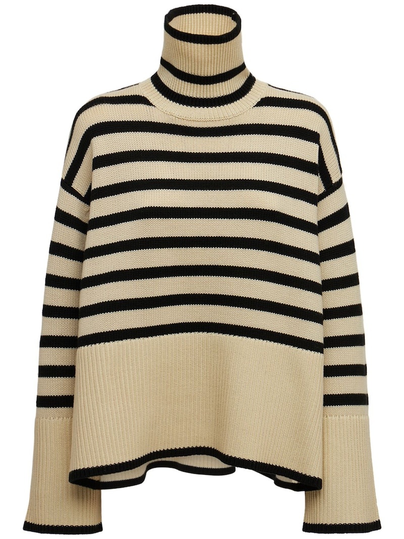 Signature wool blend turtleneck sweater - 1