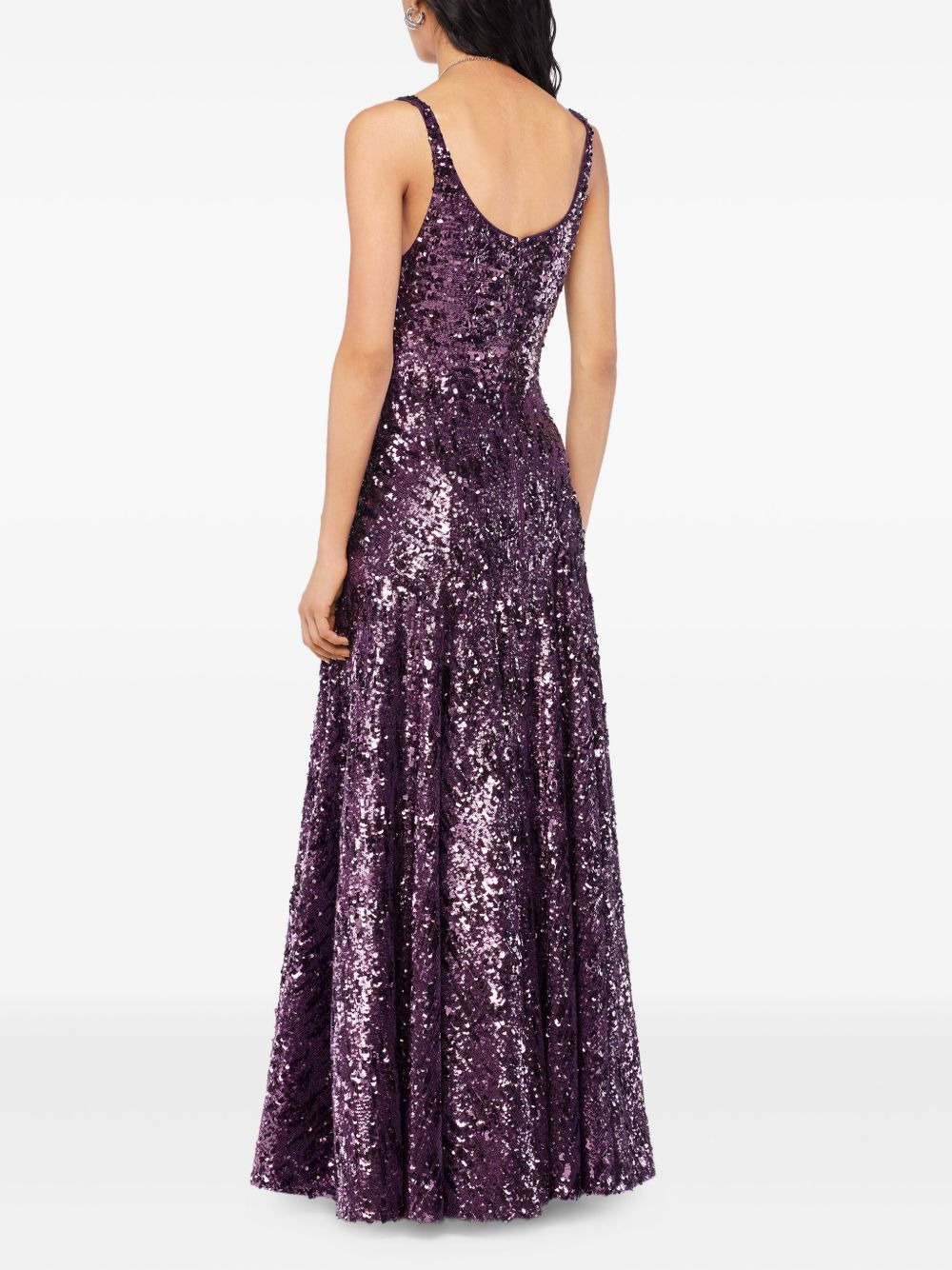 sequin-embellished maxi dress - 3
