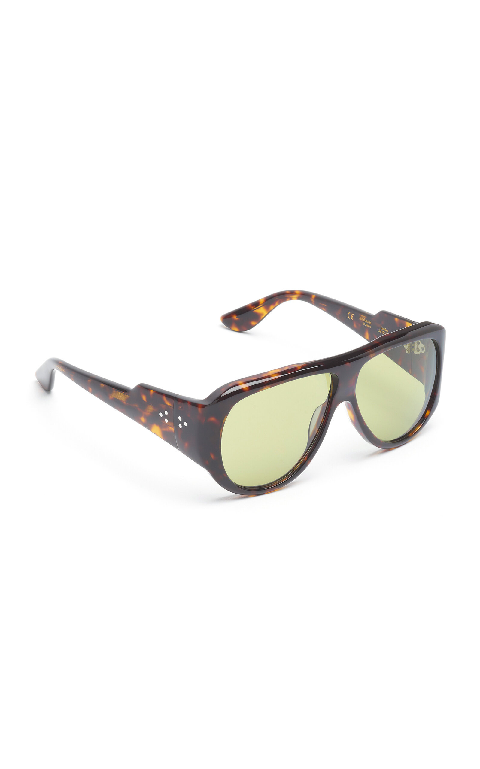 Gambia Aviator-Frame Acetate Sunglasses brown - 2