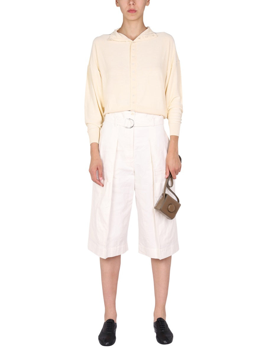 Lemaire Women Belted Bermuda Shorts - 2