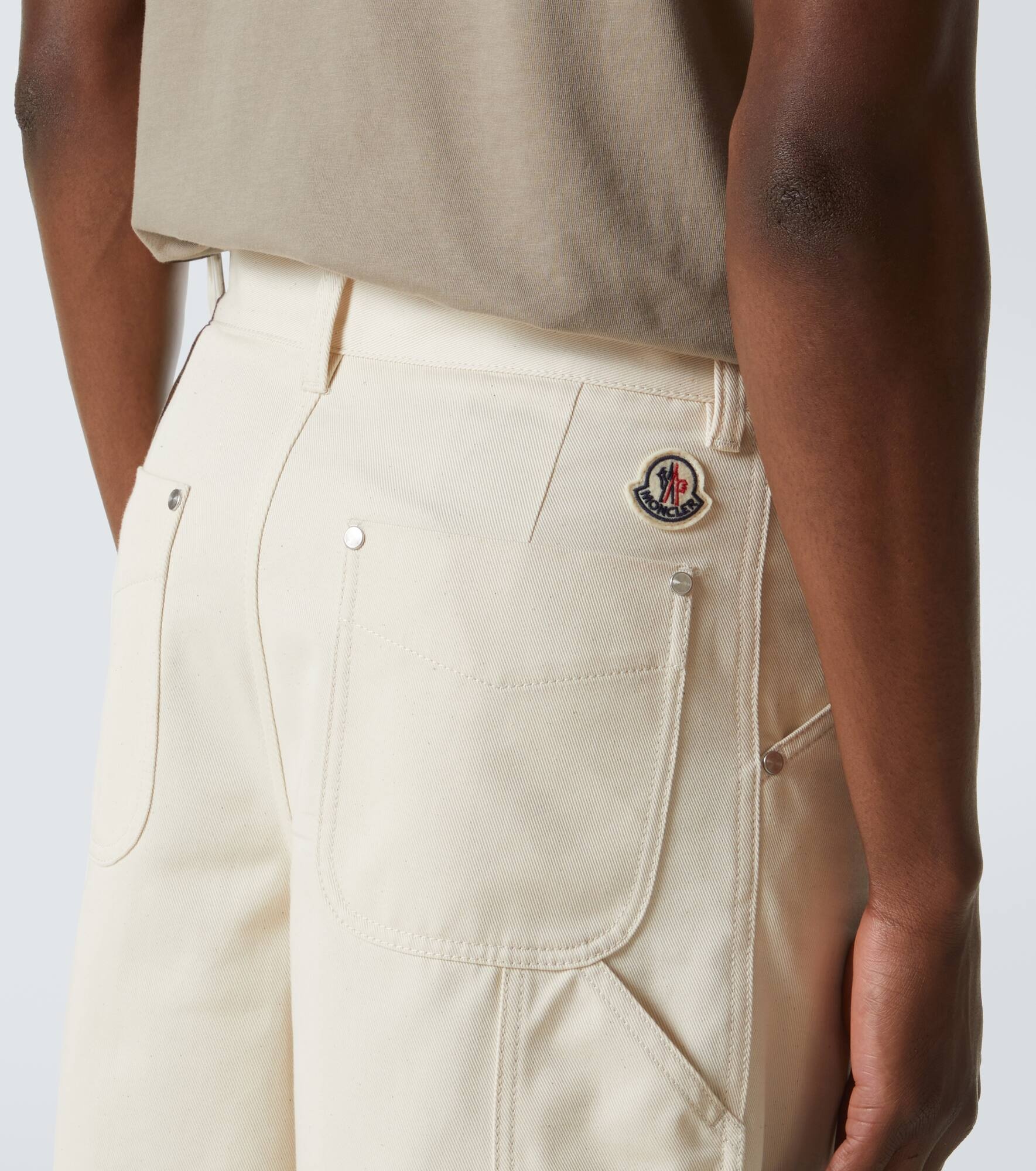 Cotton twill Bermuda shorts - 5