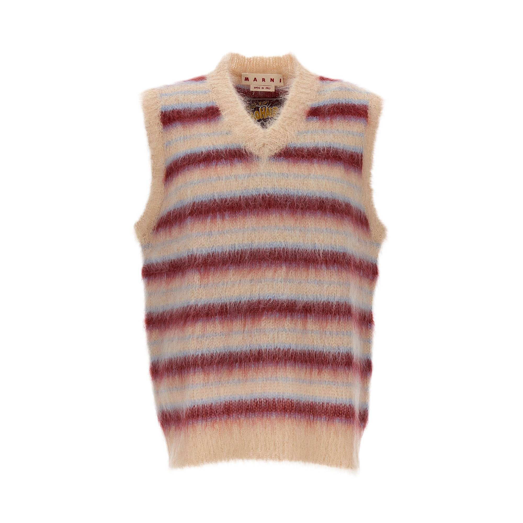 Marni V Neck Long-Sleeve Sweater 'Tan' - 1