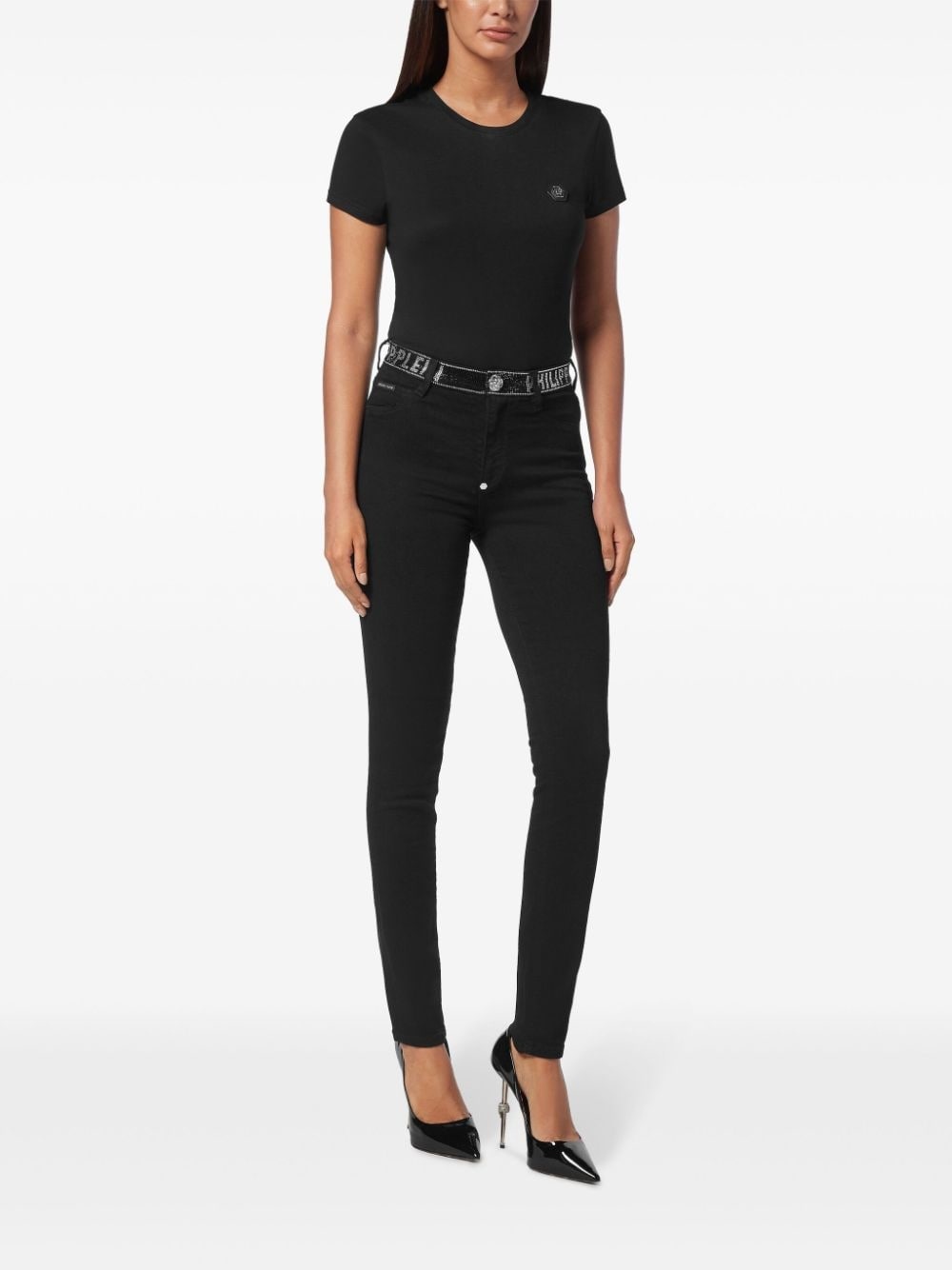 high-waisted jeggings - 2