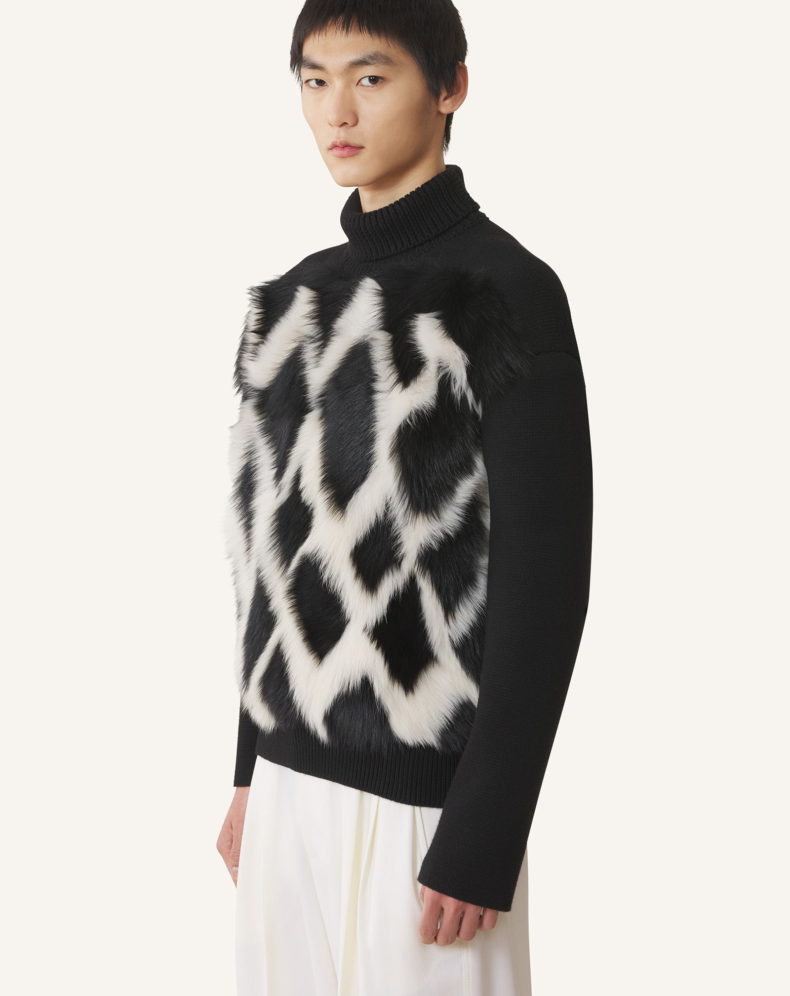 FUR-EFFECT SWEATER - 3
