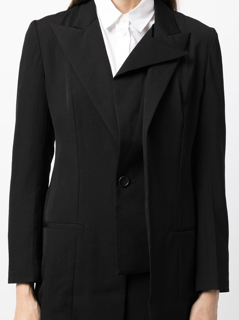 layered blazer jacket - 5