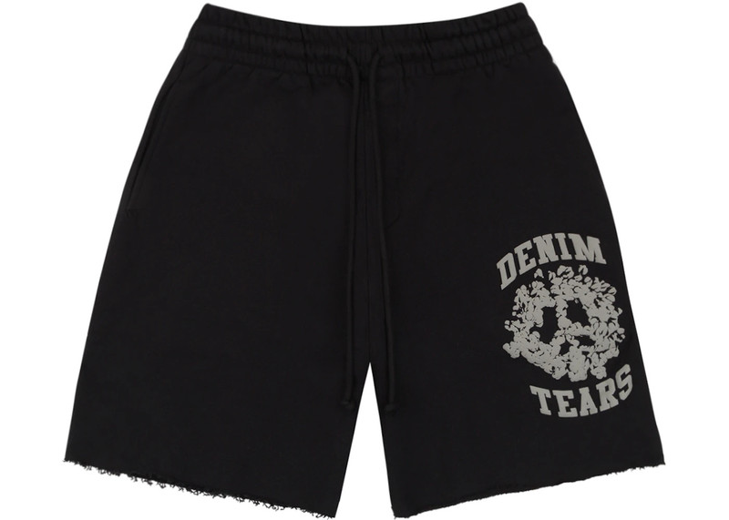 Denim Tears Denim University Sweat Shorts Black 1