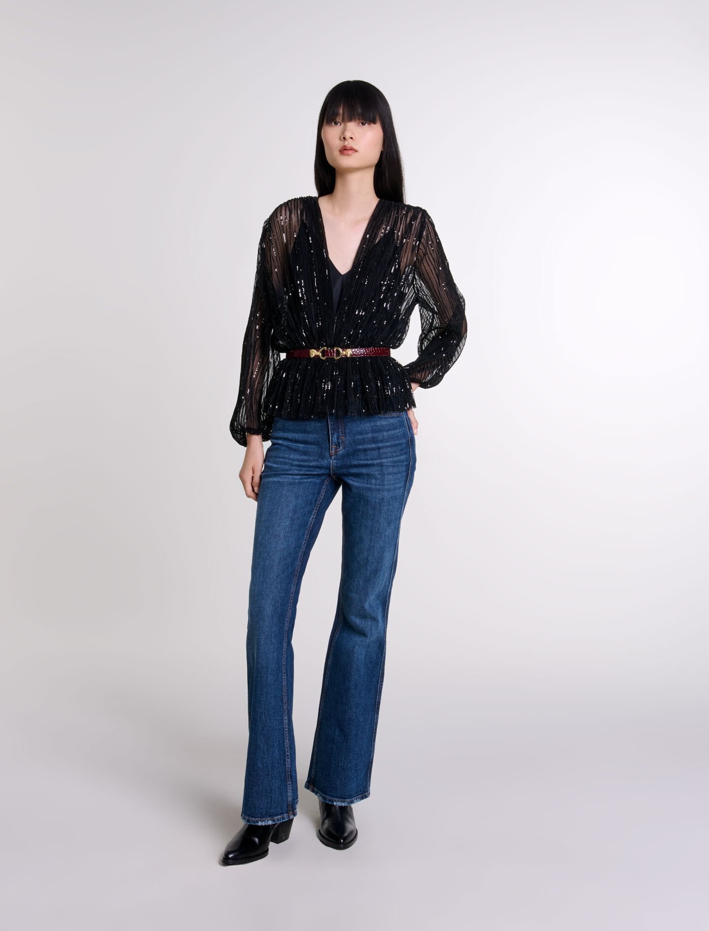 Belted sequin top - 2